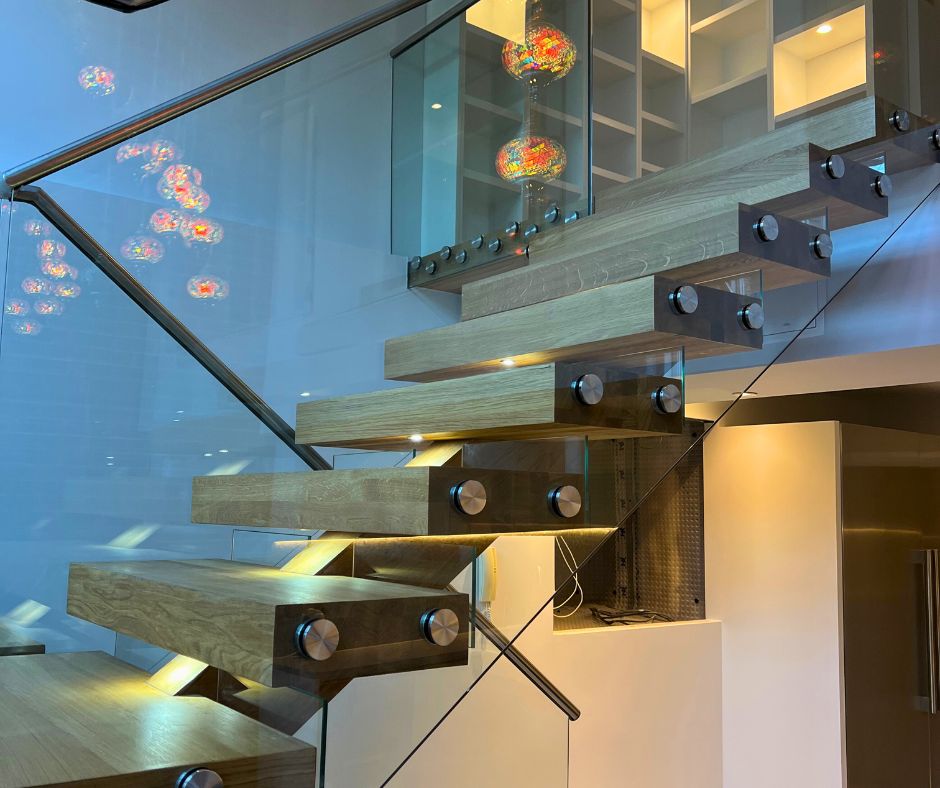 U-Shaped Central Spine Staircase | Celn